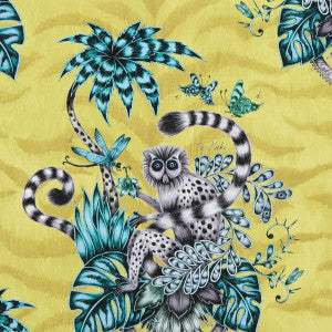 Lemur Lime by Clarke And Clarke Designer Fabric