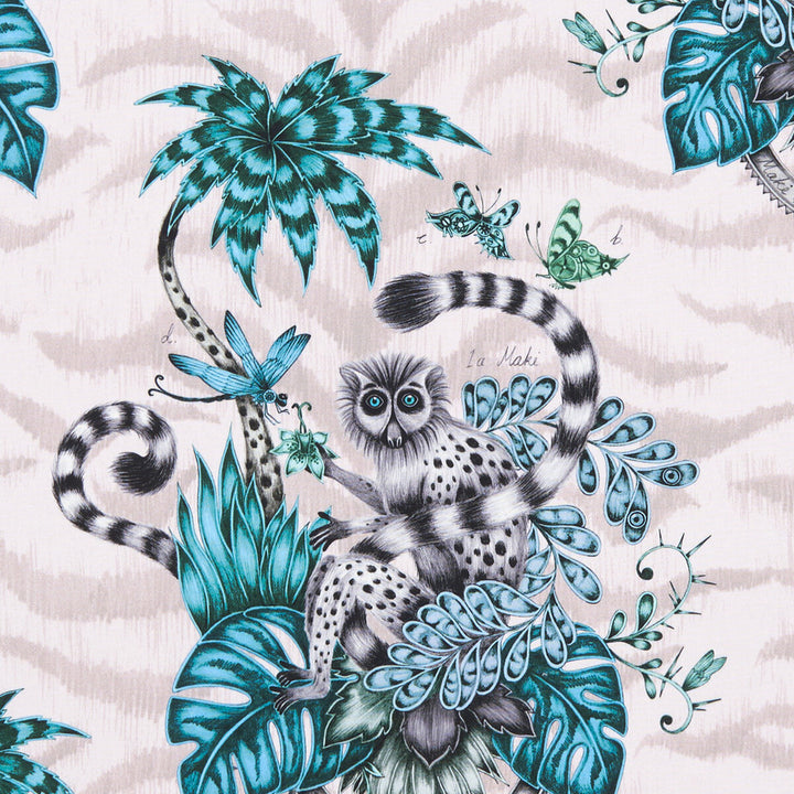 Lemur Pink by Clarke And Clarke Fabric Clarke And Clarke Fabric Lemur PinkFabric ANIMALIA BY EMMA J SHIPLEY FOR C&C COTTON - 100% United Kingdom </p><p>Repeat: H: 18.11, V: 21.65 54 - Fabric Carolina -