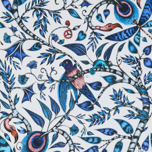 Rousseau Blue by Clarke And Clarke Designer Fabric