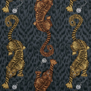 Tigris Flame by Clarke And Clarke Designer Fabric