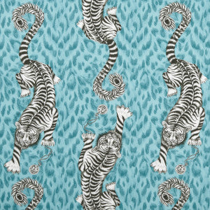 Tigris Teal by Clarke And Clarke Designer Fabric