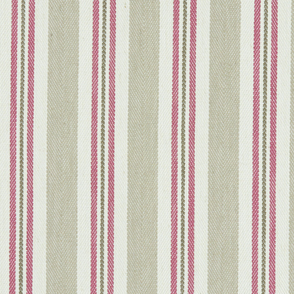 Alderton Raspberry/Linen by Clarke And Clarke Designer Fabric CLARKE & CLARKE AVEBURY COTTON - 59%;VISCOSE - 31%;LINEN - 10% India HEAVY Horizontal: 3.43 and Vertical: 0 54 - Swanky Fabrics -