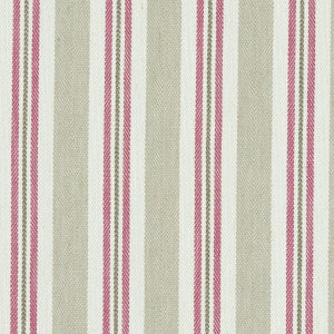 Alderton Raspberry/Linen by Clarke And Clarke Designer Fabric