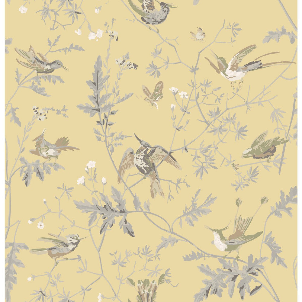 Hummingbirds Gld/Sft Grey by Cole & Son Fabric Cole & Son Fabric Hummingbirds Gld/Sft GreyFabric COLE & SON CONTEMPORARY FABRICS SILK - 100% India </p><p>Repeat: H: 25, V: 22.65 50 - Fabric Carolina -