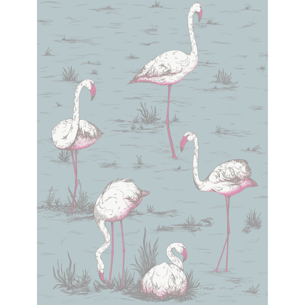 Flamingos Wht/Fuch On Sfoam by Cole & Son Fabric Cole & Son Fabric Flamingos Wht/Fuch On SfoamFabric COLE & SON CONTEMPORARY FABRICS LINEN - 53%;COTTON - 35%;NYLON - 12% United Kingdom </p><p>Repeat: H: 17.9, V: 23.7 53.9 - Fabric Carolina -