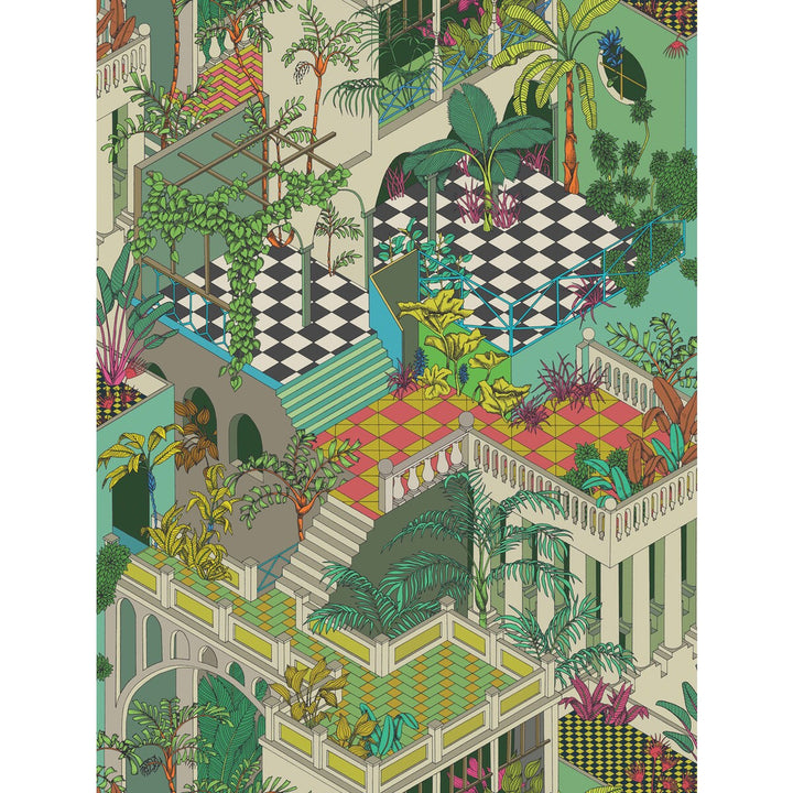 Miami Olivegreen Multi by Cole & Son Fabric Cole & Son Fabric Miami Olivegreen MultiFabric COLE & SON CONTEMPORARY FABRICS COTTON - 100% Italy </p><p>Repeat: H: 28.94, V: 38.2 57.87 - Fabric Carolina -