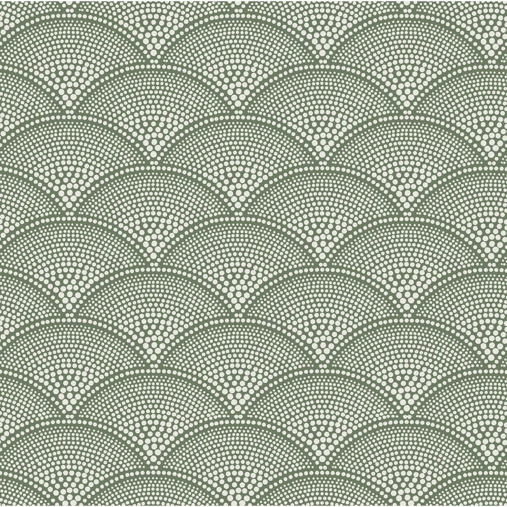 Feather Fan Crm On Olv by Cole & Son Designer Fabric COLE & SON CONTEMPORARY FABRICS VISCOSE - 77%;POLYESTER - 23% Italy HEAVY Horizontal: 7 and Vertical: 4 55.7 - Swanky Fabrics -
