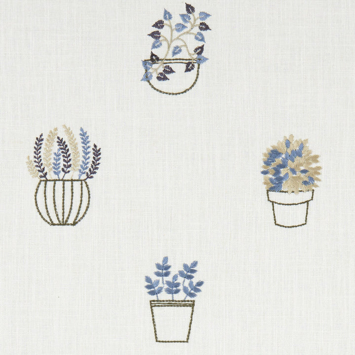 Hidcote Denim by Clarke And Clarke Designer Fabric CLARKE & CLARKE AVEBURY - India - Horizontal: 16.54 and Vertical: 18.5 54 - Swanky Fabrics -