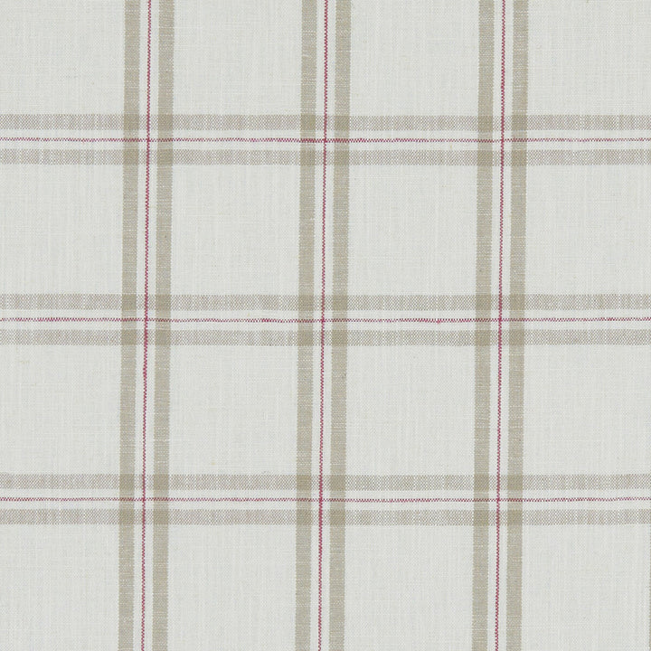 Kelmscott Raspberry/Linen by Clarke And Clarke Designer Fabric CLARKE & CLARKE AVEBURY VISCOSE - 75%;LINEN - 25% India HEAVY Horizontal: 3.43 and Vertical: 3.43 54 - Swanky Fabrics -