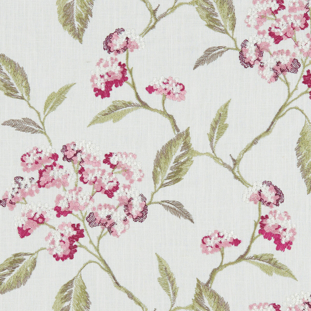 Summerby Raspberry by Clarke And Clarke Designer Fabric CLARKE & CLARKE AVEBURY VISCOSE - 75%;LINEN - 25% India - Horizontal: 16.54 and Vertical: 12.4 54 - Swanky Fabrics -