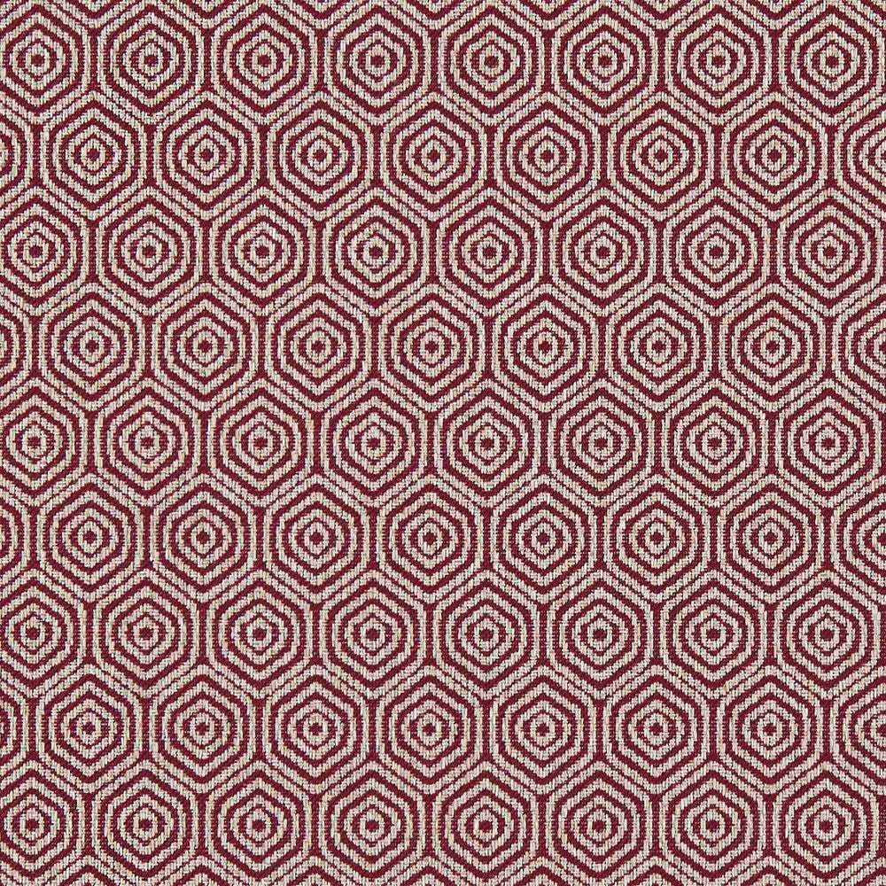 Lunar Ruby by Clarke And Clarke Designer Fabric CLARKE & CLARKE EQUINOX COTTON - 62%;POLYESTER - 38% Turkey MEDIUM Horizontal: 1.57 and Vertical: 2.56 54 - Swanky Fabrics -
