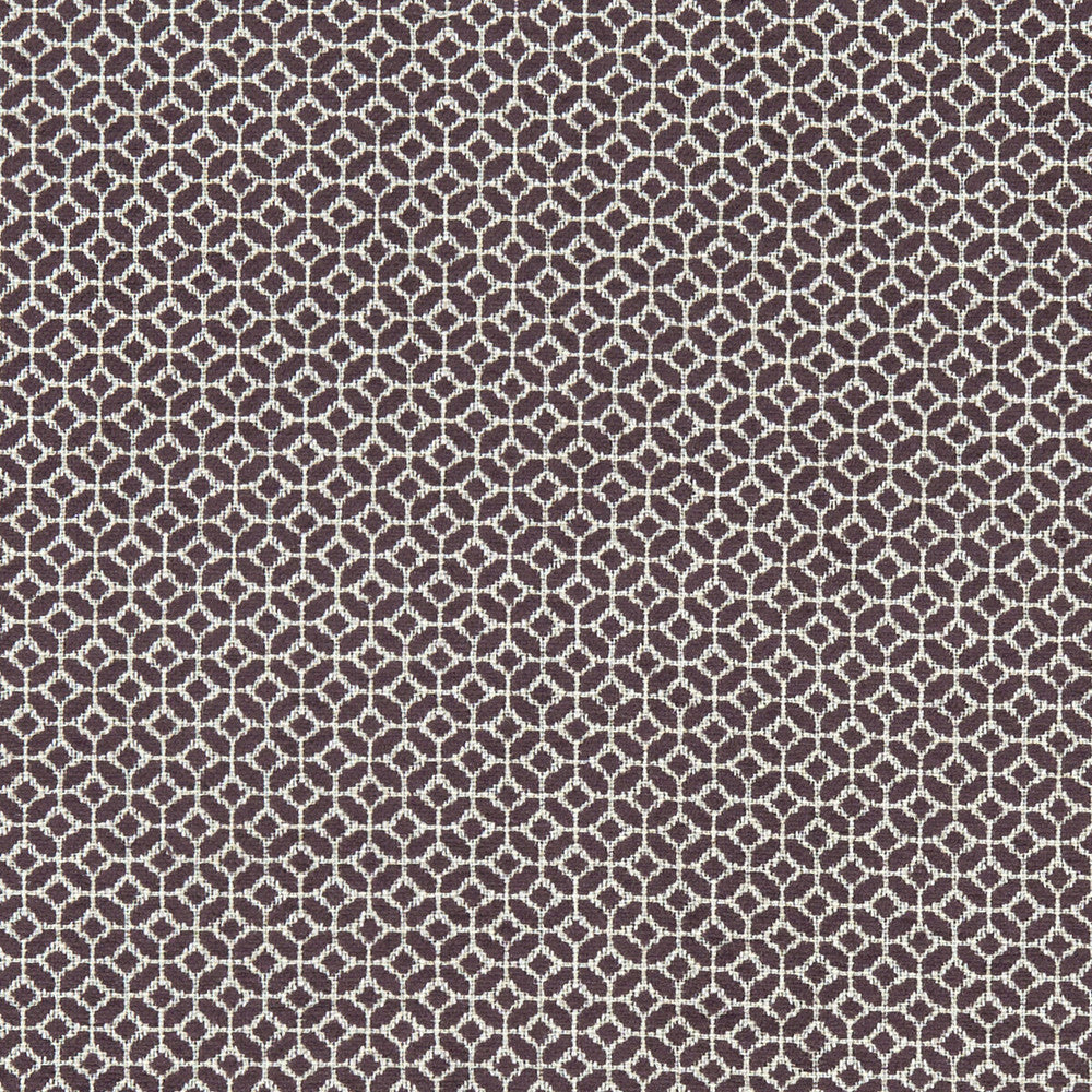 Orbit Damson by Clarke And Clarke Designer Fabric CLARKE & CLARKE EQUINOX COTTON - 60%;POLYESTER - 40% Turkey HEAVY Horizontal: 0.75 and Vertical: 0.75 54 - Swanky Fabrics -