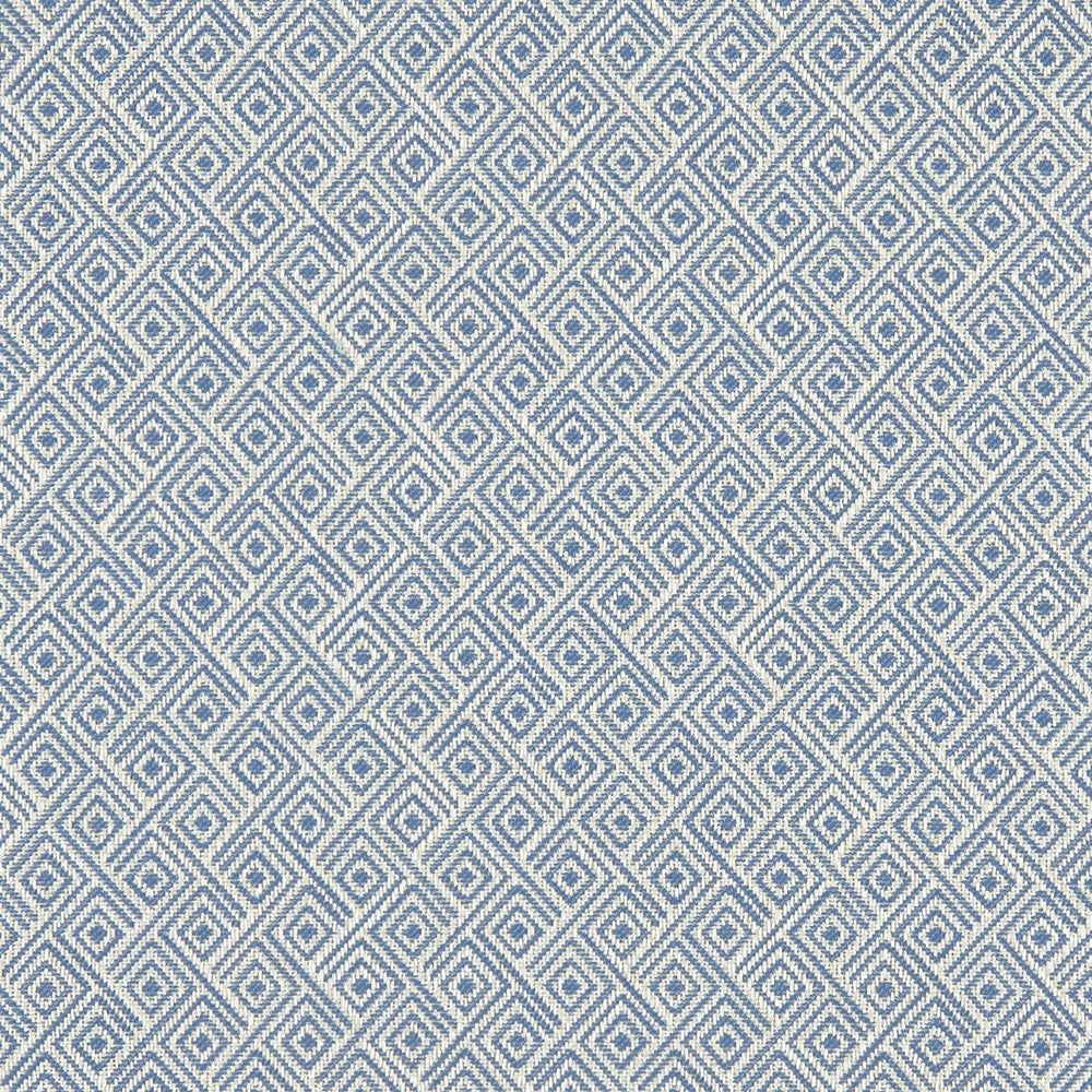 Rhombus Denim by Clarke And Clarke Designer Fabric CLARKE & CLARKE EQUINOX COTTON - 62%;POLYESTER - 38% Turkey MEDIUM Horizontal: 1.18 and Vertical: 1.18 54 - Swanky Fabrics -