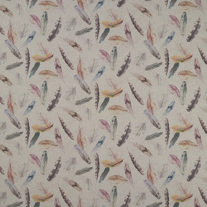 Feather Nica Cream by Clarke And Clarke Designer Fabric