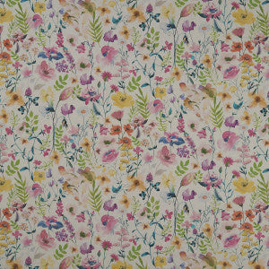 Lolita Summer/Linen by Clarke And Clarke Designer Fabric