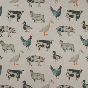 On The Farm Linen by Clarke And Clarke Designer Fabric