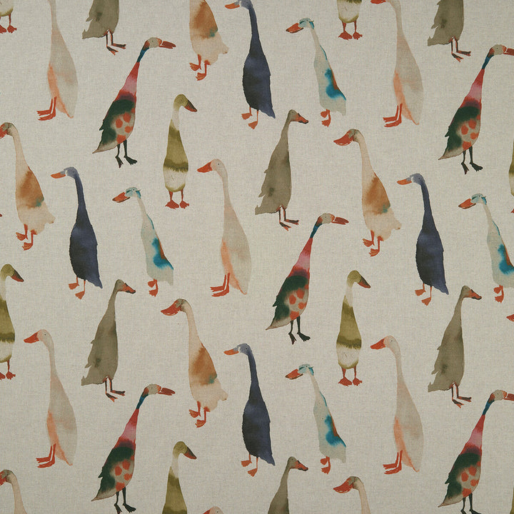 Riverside Linen by Clarke And Clarke Designer Fabric CLARKE & CLARKE COUNTRY GARDEN COTTON - 80%;POLYESTER - 20% Spain MEDIUM Horizontal: 26.97 and Vertical: 26.77 54 - Swanky Fabrics -