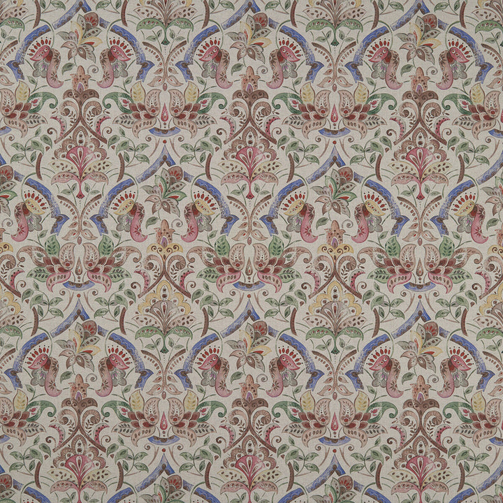 Rosalie Multi by Clarke And Clarke Designer Fabric CLARKE & CLARKE COUNTRY GARDEN COTTON - 80%;POLYESTER - 20% Spain MEDIUM Horizontal: 13.5 and Vertical: 24.41 54 - Swanky Fabrics -