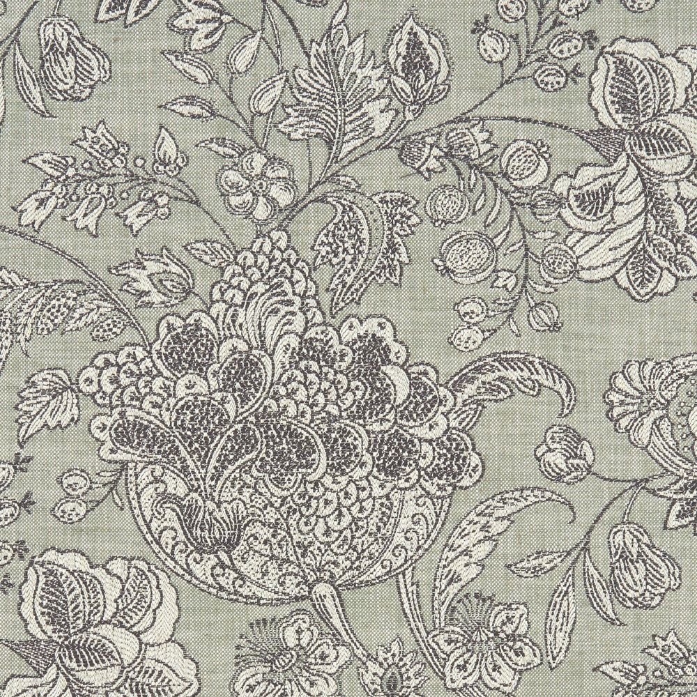 Woodsford Sage by Clarke And Clarke Designer Fabric CLARKE & CLARKE HERITAGE COTTON - 45%;VISCOSE - 44%;LINEN - 11% Turkey HEAVY Horizontal: 27.56 and Vertical: 24.92 54 - Swanky Fabrics -