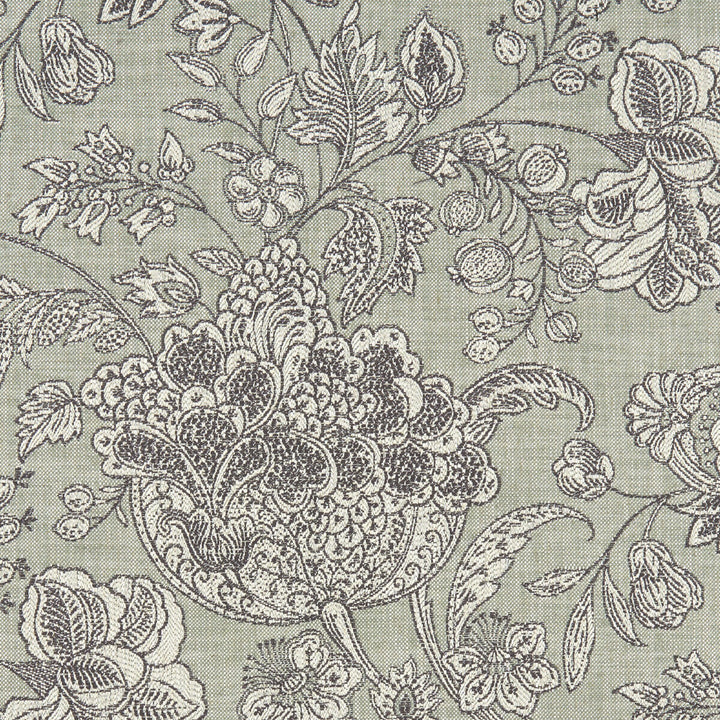 Woodsford Sage by Clarke And Clarke Designer Fabric CLARKE & CLARKE HERITAGE COTTON - 45%;VISCOSE - 44%;LINEN - 11% Turkey HEAVY Horizontal: 27.56 and Vertical: 24.92 54 - Swanky Fabrics -