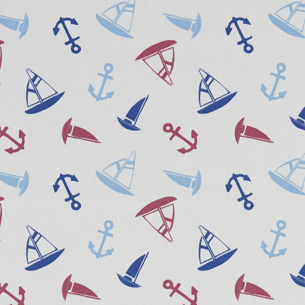 Ahoy Marine by Clarke And Clarke Fabric Clarke And Clarke Fabric Ahoy MarineFabric CLARKE & CLARKE LAND & SEA COTTON - 100% Turkey </p><p>Repeat: H: 6.77, V: 6.3 54 - Fabric Carolina -