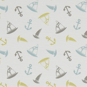 Ahoy Mineral by Clarke And Clarke Designer Fabric