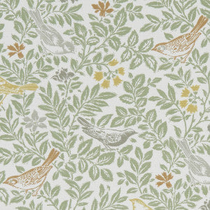 Bird Song Autumn by Clarke And Clarke Designer Fabric