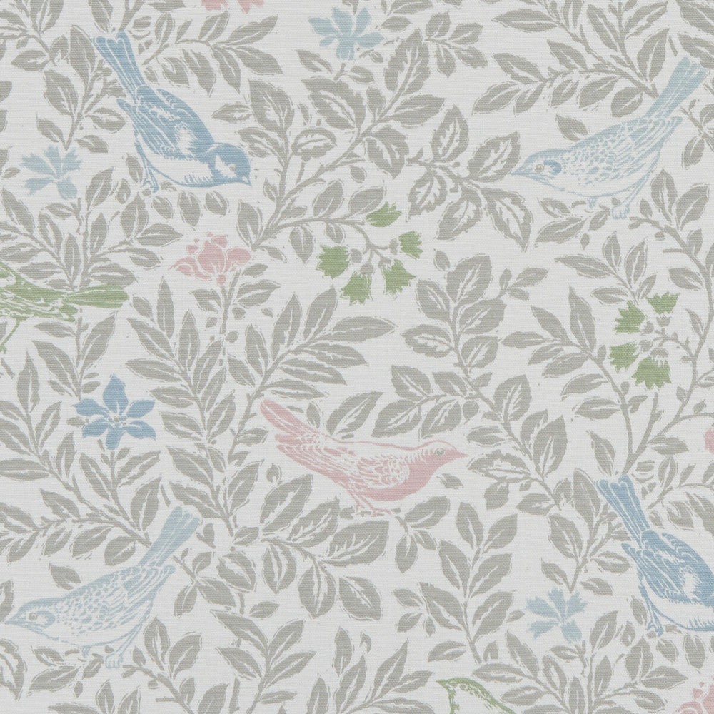 Bird Song Pastel by Clarke And Clarke Designer Fabric CLARKE & CLARKE LAND & SEA COTTON - 100% Turkey MEDIUM Horizontal: 17.99 and Vertical: 15.94 54 - Swanky Fabrics -