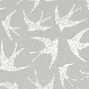 Fly Away Grey by Clarke And Clarke Designer Fabric