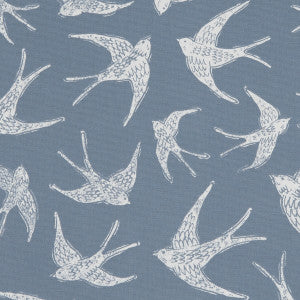 Fly Away Navy by Clarke And Clarke Designer Fabric