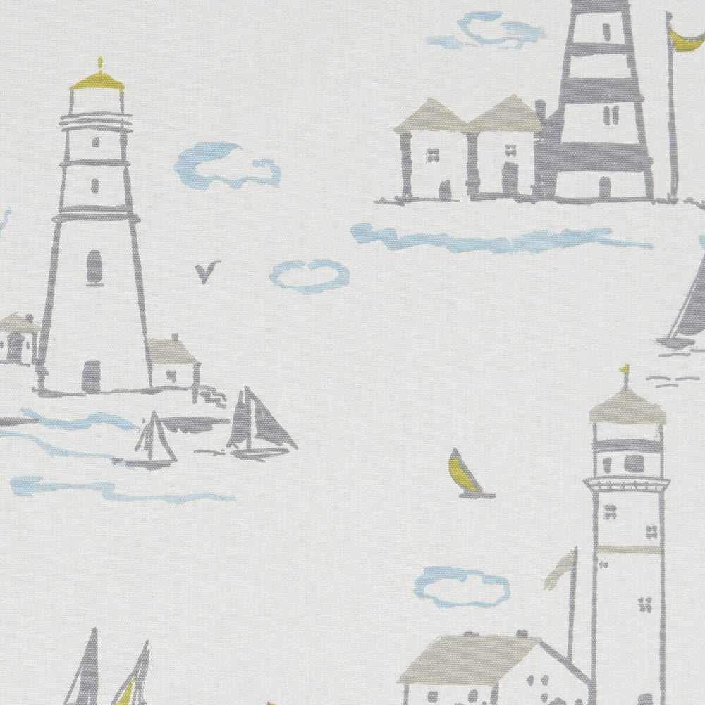 Lowestoft Mineral by Clarke And Clarke Designer Fabric CLARKE & CLARKE LAND & SEA COTTON - 100% Turkey MEDIUM Horizontal: 26.97 and Vertical: 24.8 54 - Swanky Fabrics -