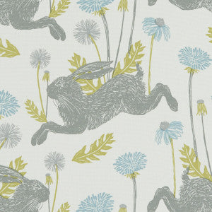March Hare Mineral by Clarke And Clarke Designer Fabric