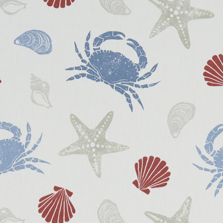 Offshore Marine by Clarke And Clarke Designer Fabric CLARKE & CLARKE LAND & SEA COTTON - 100% Turkey MEDIUM Horizontal: 13.5 and Vertical: 12.4 54 - Swanky Fabrics -