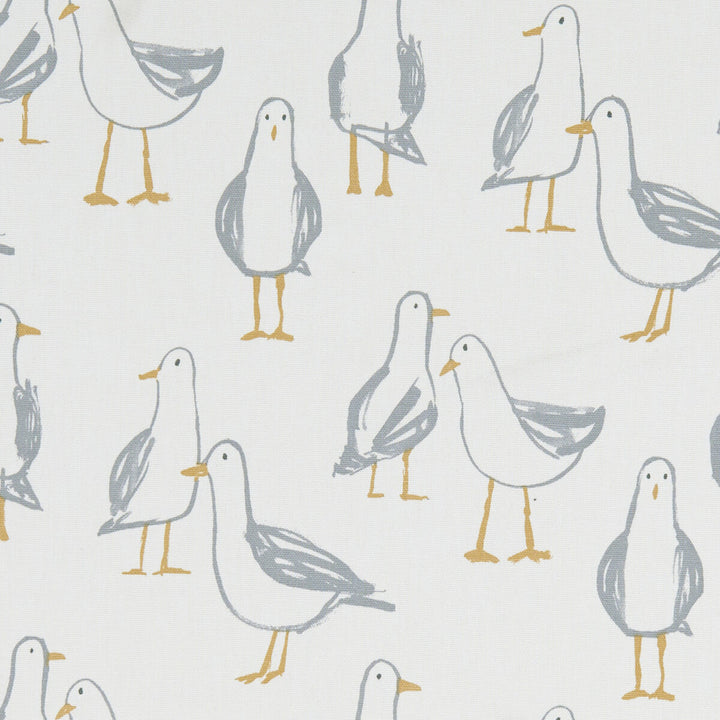 Laridae Natural by Clarke And Clarke Designer Fabric CLARKE & CLARKE LAND & SEA COTTON - 100% Turkey MEDIUM Horizontal: 13.5 and Vertical: 12.4 54 - Swanky Fabrics -