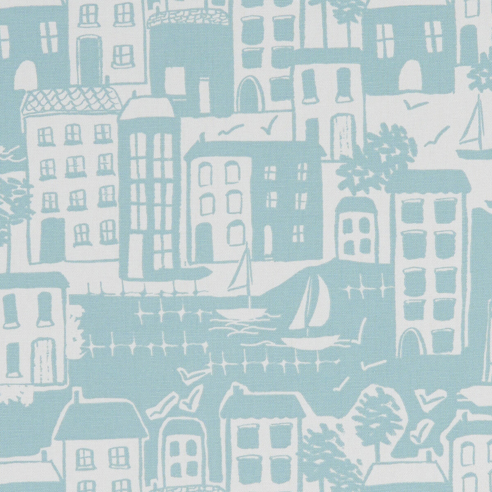 Waterside Duckegg by Clarke And Clarke Fabric Clarke And Clarke Fabric Waterside DuckeggFabric CLARKE & CLARKE LAND & SEA COTTON - 100% Turkey </p><p>Repeat: H: 26.97, V: 12.4 54 - Fabric Carolina -
