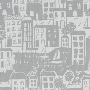 Waterside Grey by Clarke And Clarke Designer Fabric
