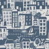 Waterside Navy by Clarke And Clarke Designer Fabric