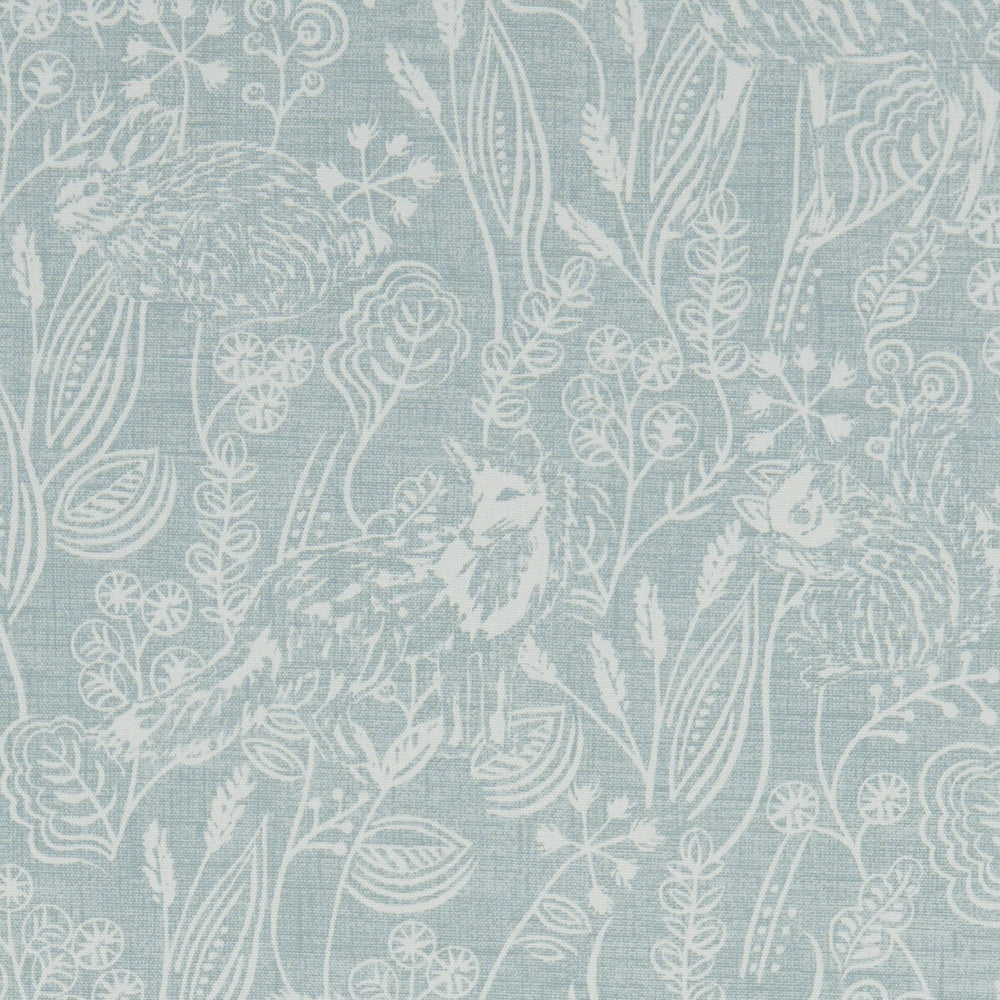 Westleton Duckegg by Clarke And Clarke Designer Fabric CLARKE & CLARKE LAND & SEA COTTON - 100% Turkey MEDIUM Horizontal: 26.97 and Vertical: 15.94 54 - Swanky Fabrics -