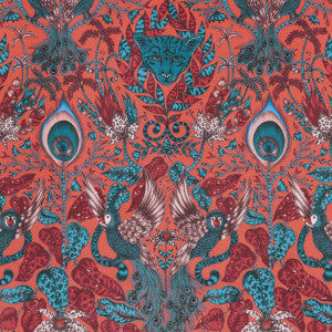 Amazon Velvet Red by Clarke And Clarke Designer Fabric