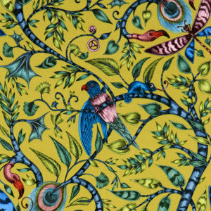 Rousseau Velvet Lime by Clarke And Clarke Designer Fabric