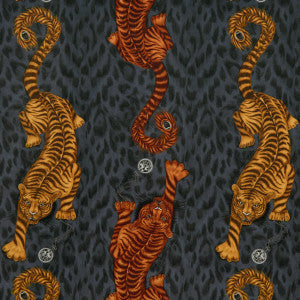 Tigris Velvet Flame by Clarke And Clarke Designer Fabric
