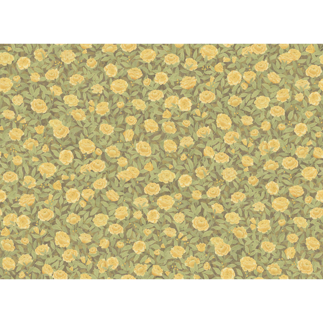 Idyll Roses Linen - Honey F121/2011.CS.0 by Cole & Son Designer Fabric