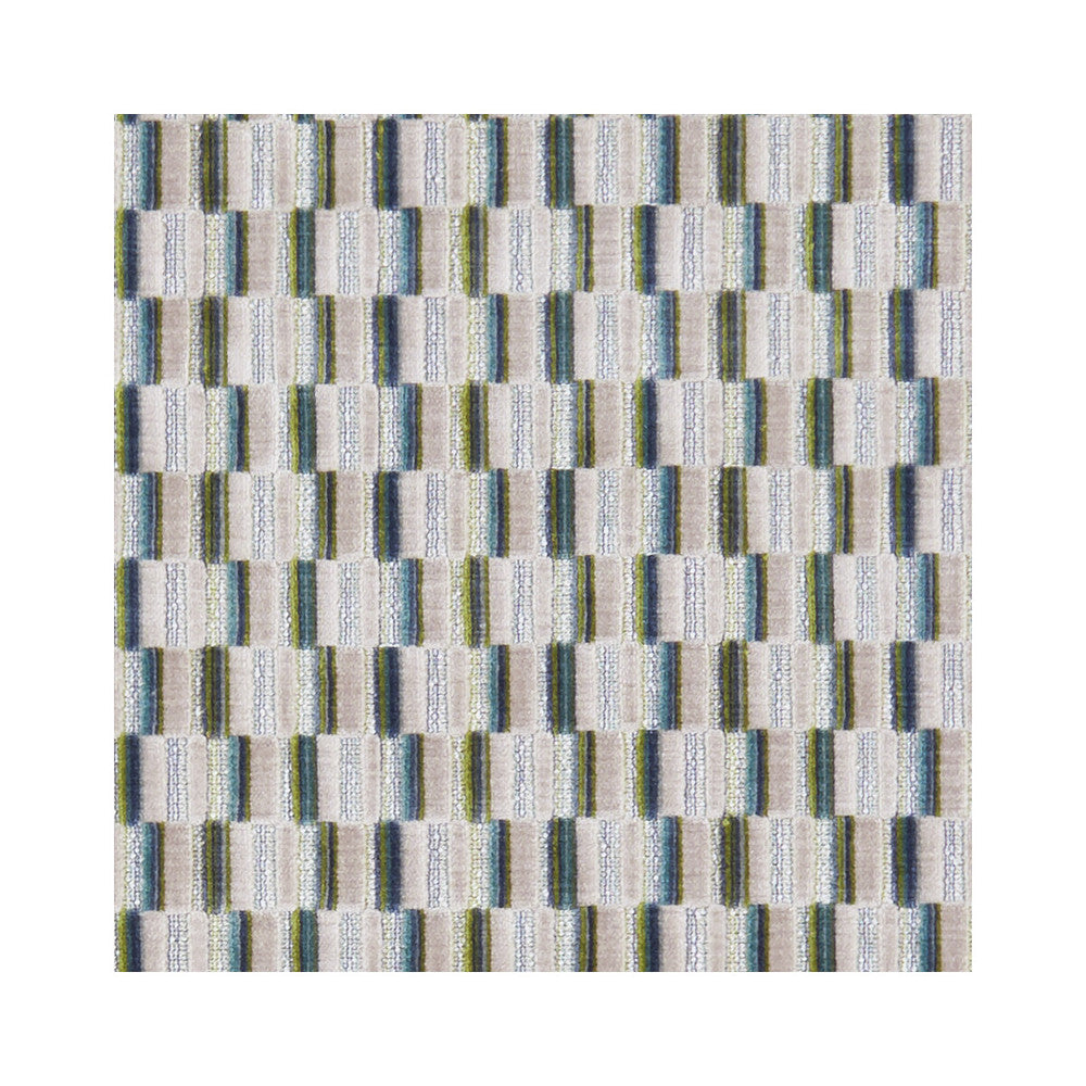 Cubis Peacock by Clarke And Clarke Designer Fabric CLARKE & CLARKE KALEIDOSCOPE POLYESTER - 56%;VISCOSE - 36%;COTTON - 8% India HEAVY Horizontal: 2.24 and Vertical: 2.28 54 - Swanky Fabrics -