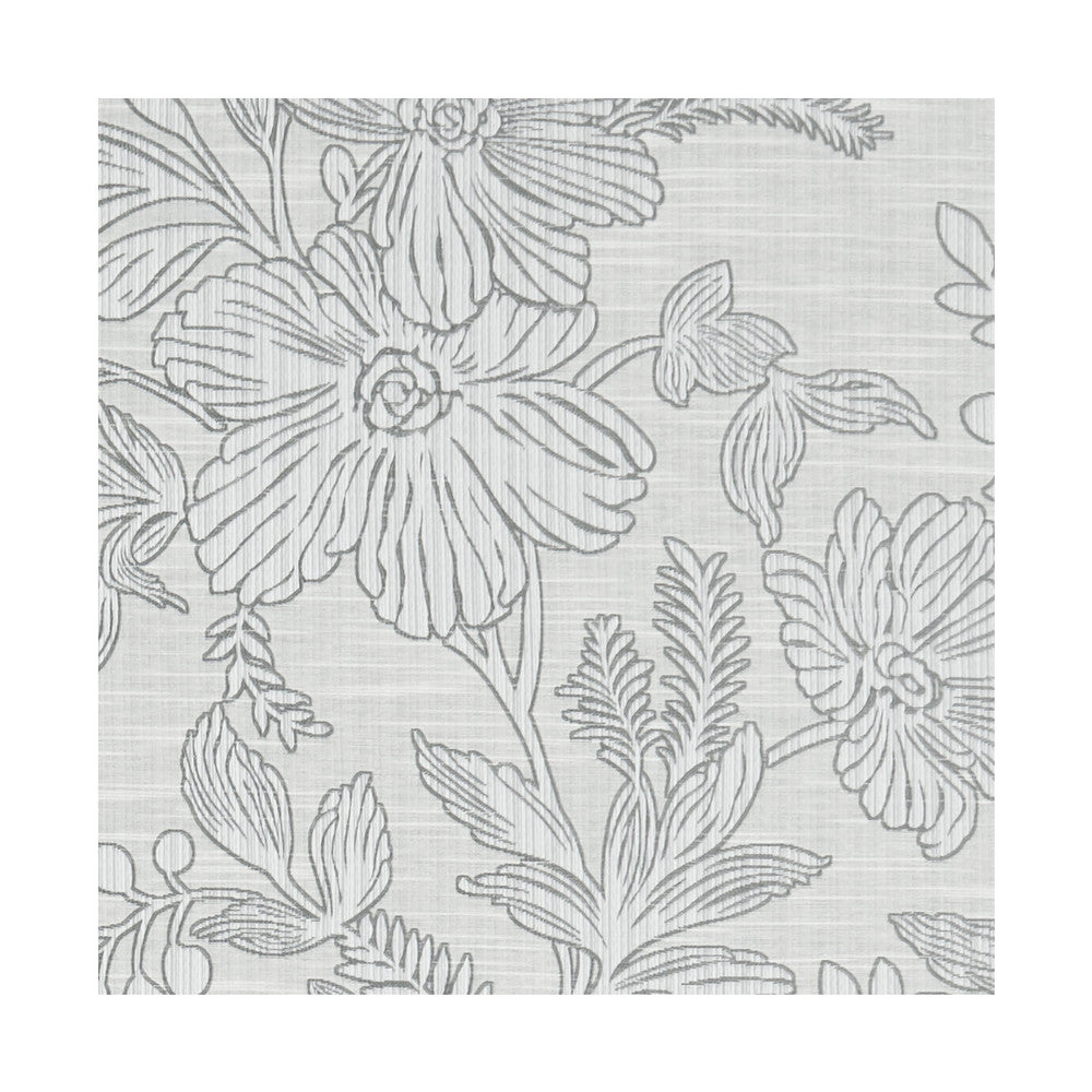 Hollyhurst Silver by Clarke And Clarke Designer Fabric CLARKE & CLARKE MARBURY POLYESTER - 58%;COTTON - 42% India MEDIUM Horizontal: 18.11 and Vertical: 29.45 55 - Swanky Fabrics -
