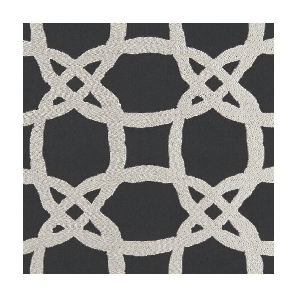 Fascino Nero by Clarke And Clarke Designer Fabric CLARKE & CLARKE LUSSO 2 POLYESTER - 71%;COTTON - 29% India - Horizontal: 6.77 and Vertical: 6.3 54 - Swanky Fabrics -