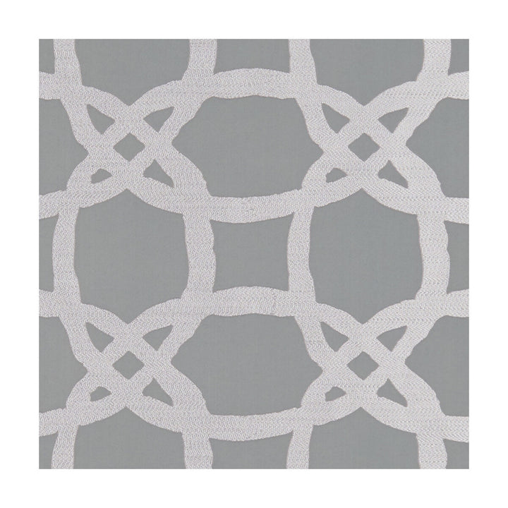 Fascino Pewter by Clarke And Clarke Designer Fabric CLARKE & CLARKE LUSSO 2 POLYESTER - 71%;COTTON - 29% India - Horizontal: 6.77 and Vertical: 6.3 54 - Swanky Fabrics -