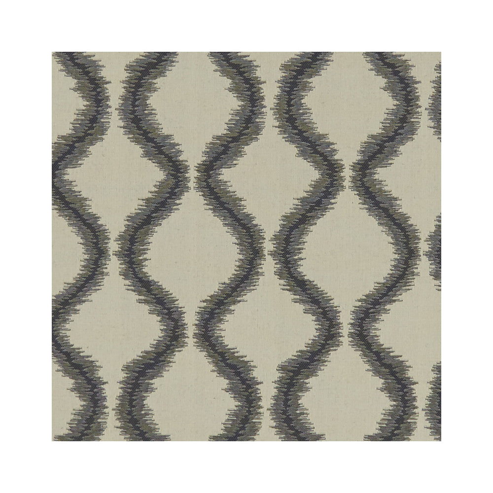 Solare Nero by Clarke And Clarke Designer Fabric CLARKE & CLARKE LUSSO 2 POLYESTER - 57%;COTTON - 43% India Horizontal: 9.09 and Vertical: 11.1 54 - Swanky Fabrics -