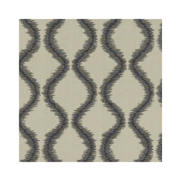 Solare Nero by Clarke And Clarke Designer Fabric CLARKE & CLARKE LUSSO 2 POLYESTER - 57%;COTTON - 43% India Horizontal: 9.09 and Vertical: 11.1 54 - Swanky Fabrics -