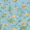 Hummingbirds Cotton Print - Yellow/Blue F125/3011.CS.0 by Cole & Son Designer Fabric