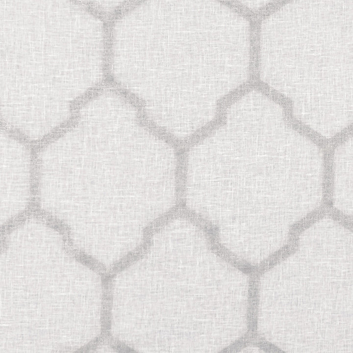 Arturo Silver by Clarke And Clarke Designer Fabric CLARKE & CLARKE LUSSO SHEERS LINEN - 50%;POLYESTER - 50% Turkey - Horizontal: 6.3 and Vertical: 10.24 117 - Swanky Fabrics -